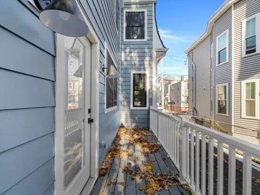Completed exterior side passage